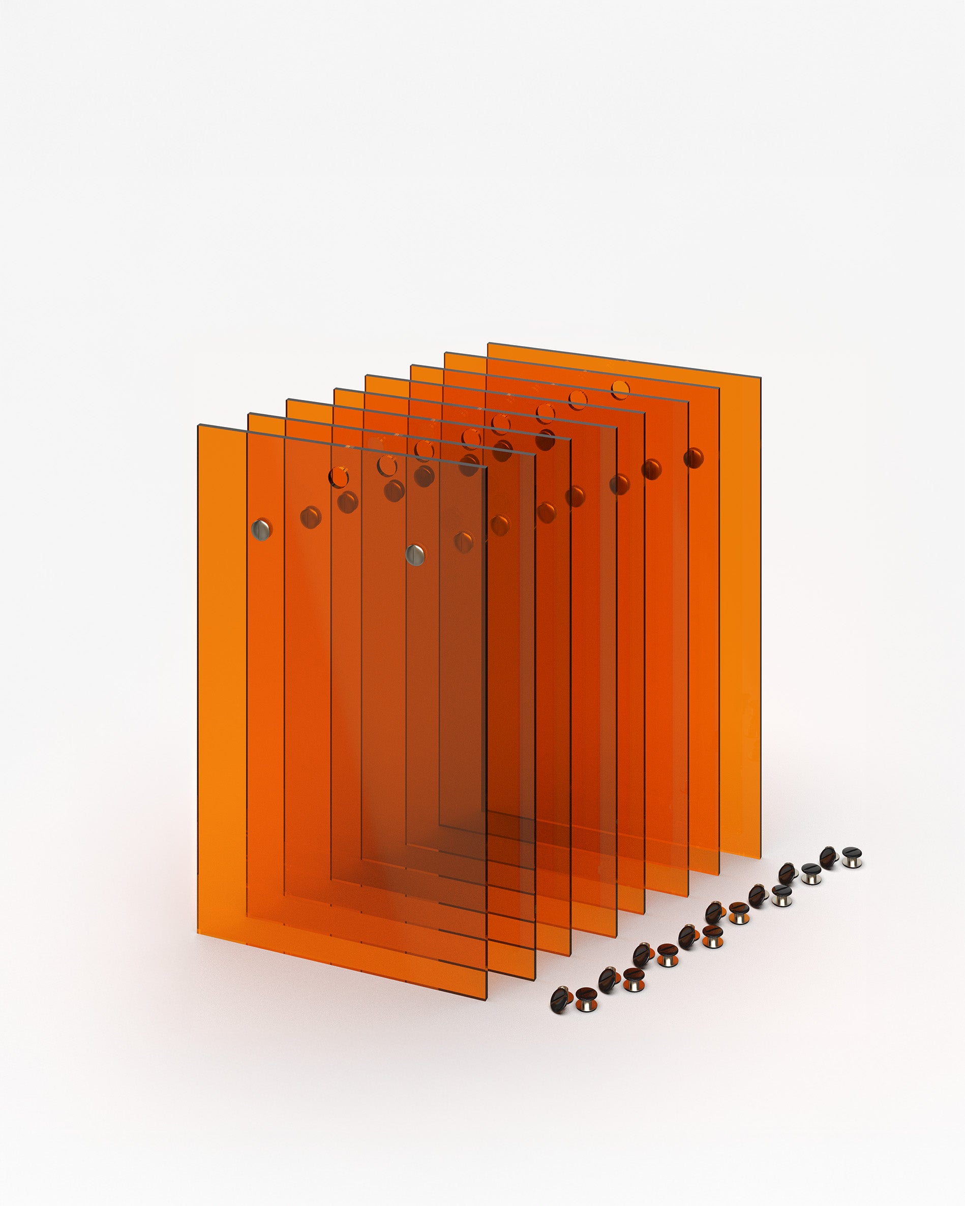 #Set of 8 orange acrylic A5 menu holder boards#menu-size_A5