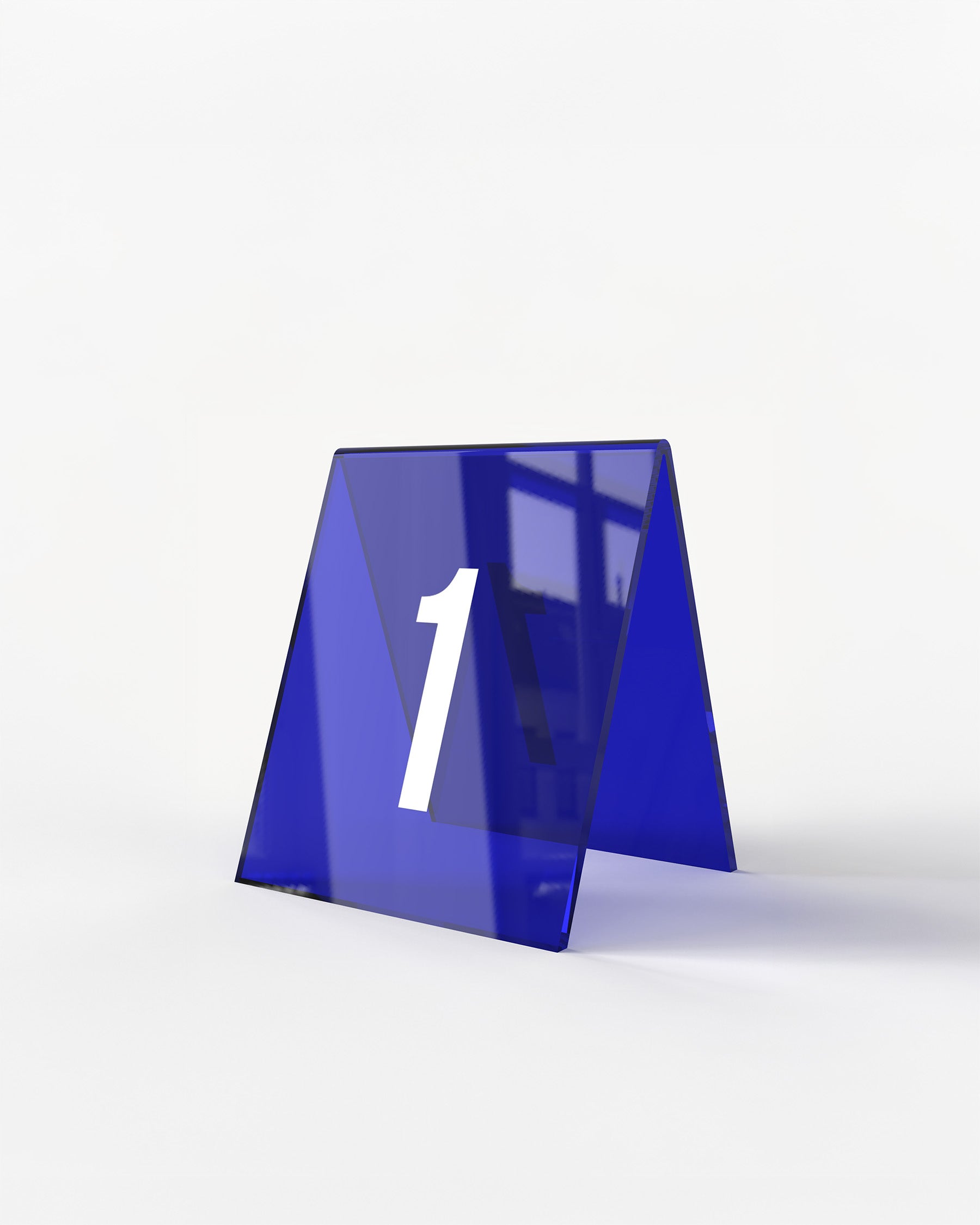 Klein-Blue | Tabletop numbered stackers from blue acrylic#color_klein-blue