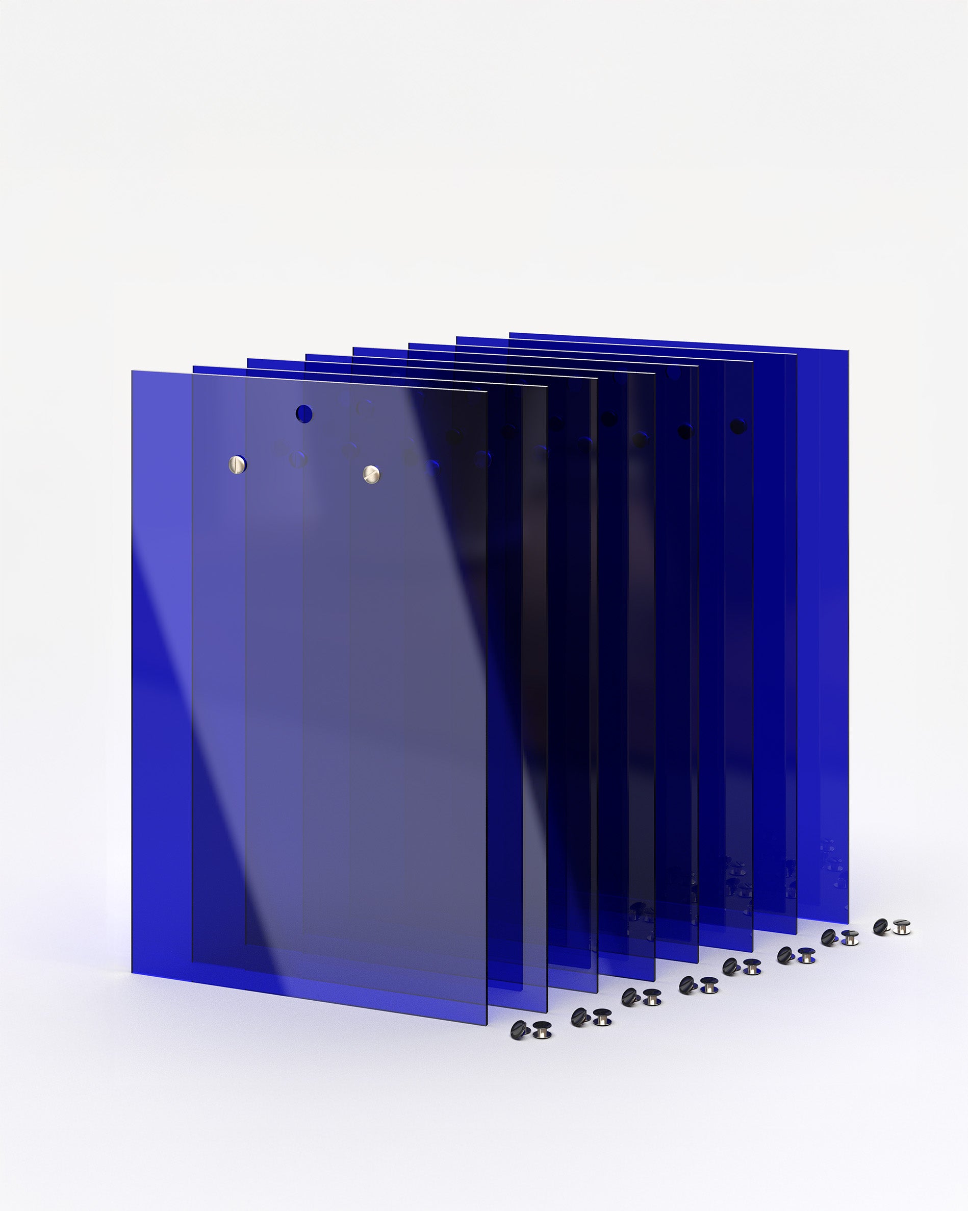 Set of 8 acrylic menu holders with their screws#menu-size_A4